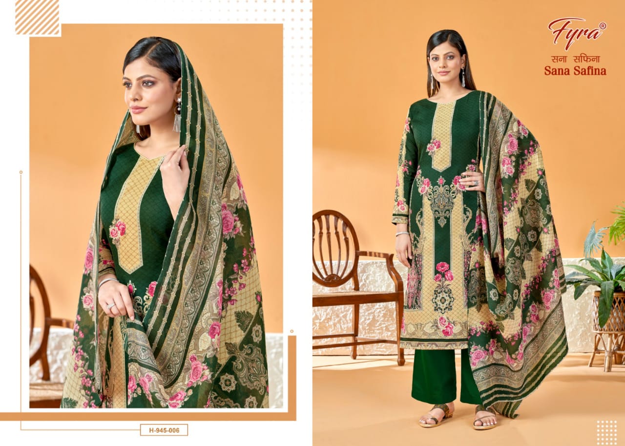 Sana Safinaz Fyra By Alok Suit 001-010 Pakistani Dress Material Catalog